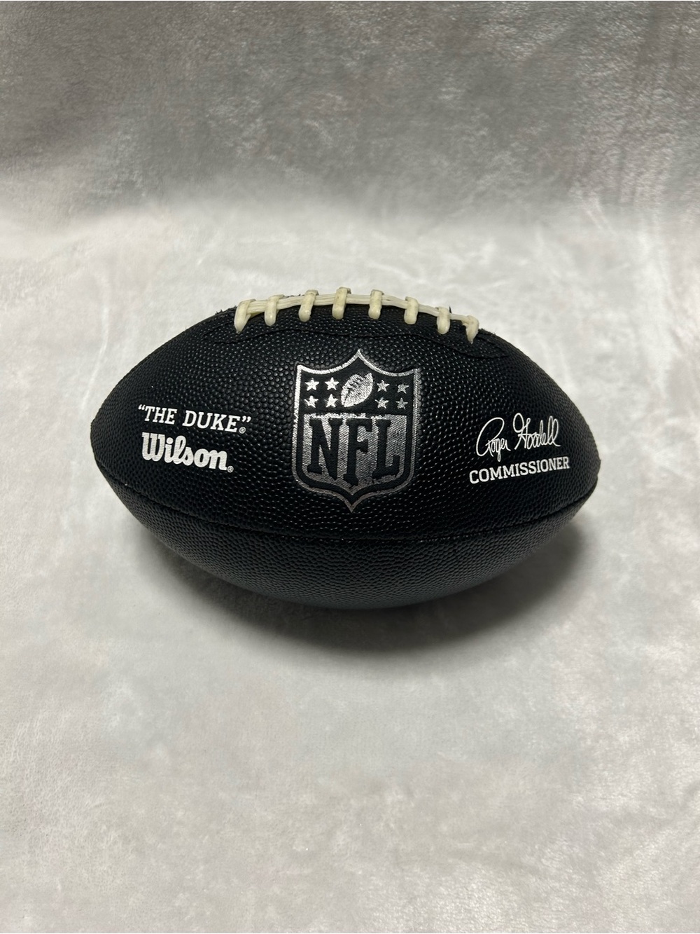 Wilson black the duke NFL Mini Football Roger Goodell Commissioner Small